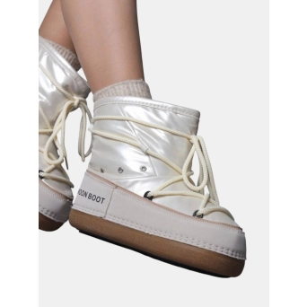 Сноубутсы дутики Moon Boot кожа бежевые 3315 Сноубутсы дутики Moon Boot кожа бежевые 3315