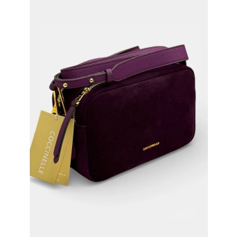 Сумка Coccinelle замшевая бордовая 3356 Сумка Coccinelle замшевая бордовая 3356