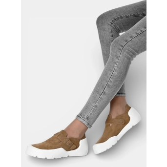 Полуботинки BIRKENSTOCK кожаные коричневые 3370 Полуботинки BIRKENSTOCK кожаные коричневые 3370