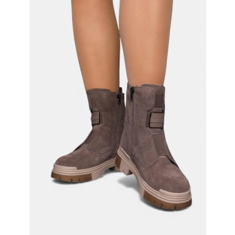 Ботинки зимние кожаные капучино 3389 Ботинки зимние кожаные капучино 3389