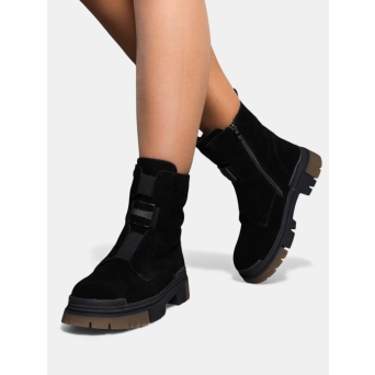 Ботинки зимние кожаные черные 3390 Ботинки зимние кожаные черные 3390