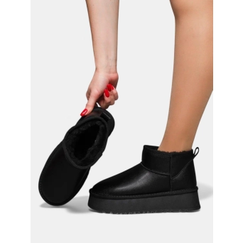 Угги женские зимние натуральная кожа черные 3411 Угги женские зимние натуральная кожа черные 3411