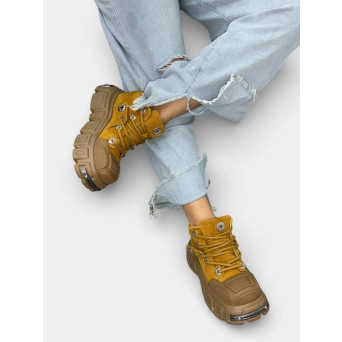 Ботинки демисезонные BALENCIAGA замша коричневые 3322 Ботинки демисезонные BALENCIAGA замша коричневые 3322