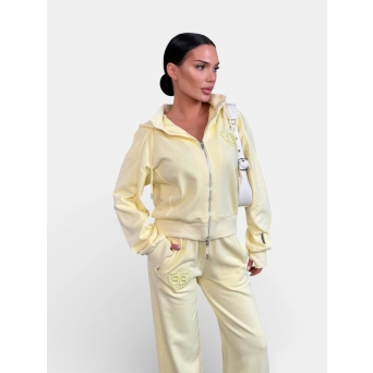 Костюм спортивный BALENCIAGA на молнии лимонный 3443 Костюм спортивный BALENCIAGA на молнии лимонный 3443