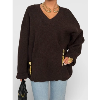 Свитер Schiaparelli коричневый 3477Свитер Schiaparelli коричневый 3477 Свитер Schiaparelli коричневый 3477Свитер Schiaparelli коричневый 3477