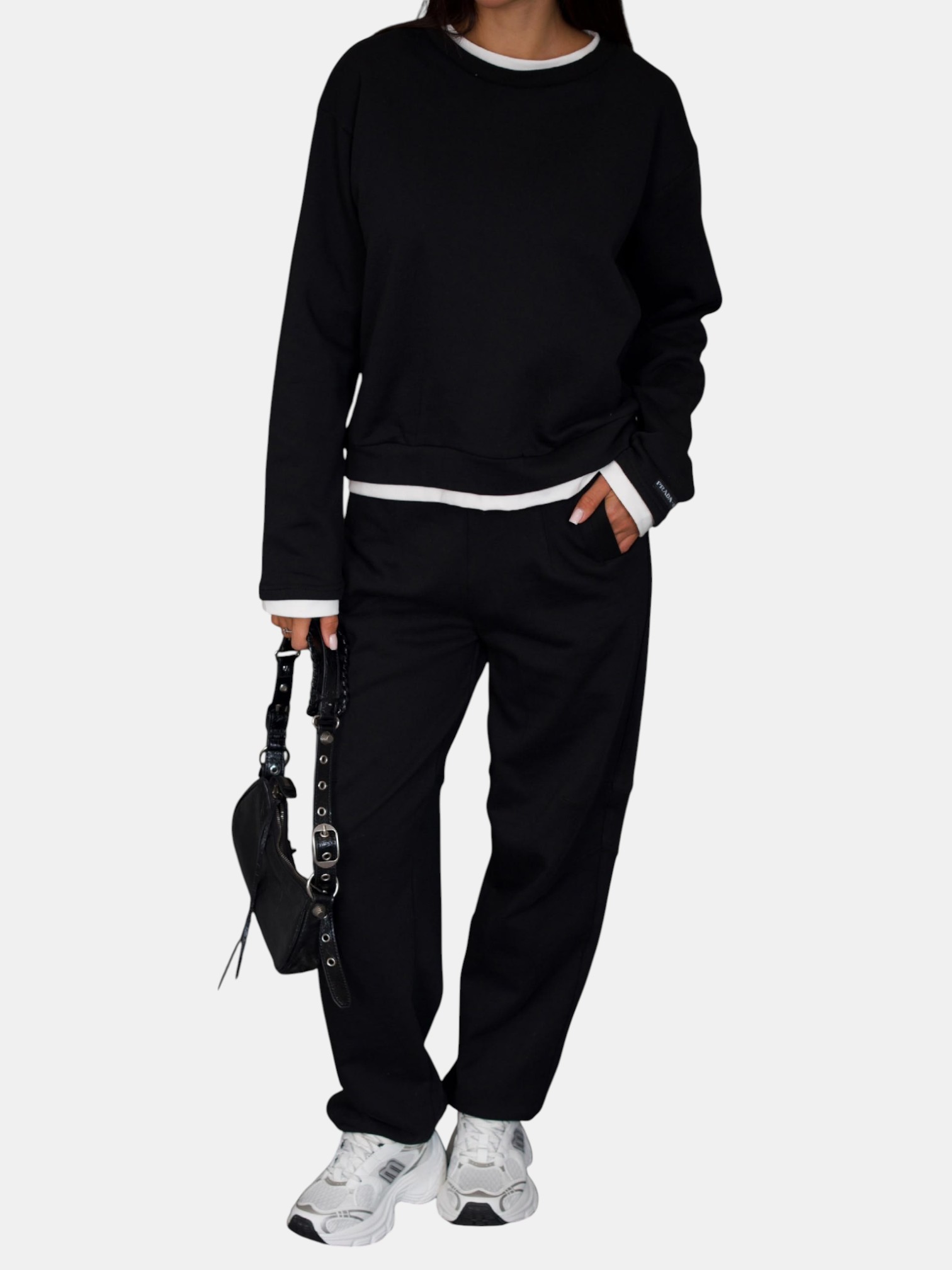 Костюм двойка PRADA черный