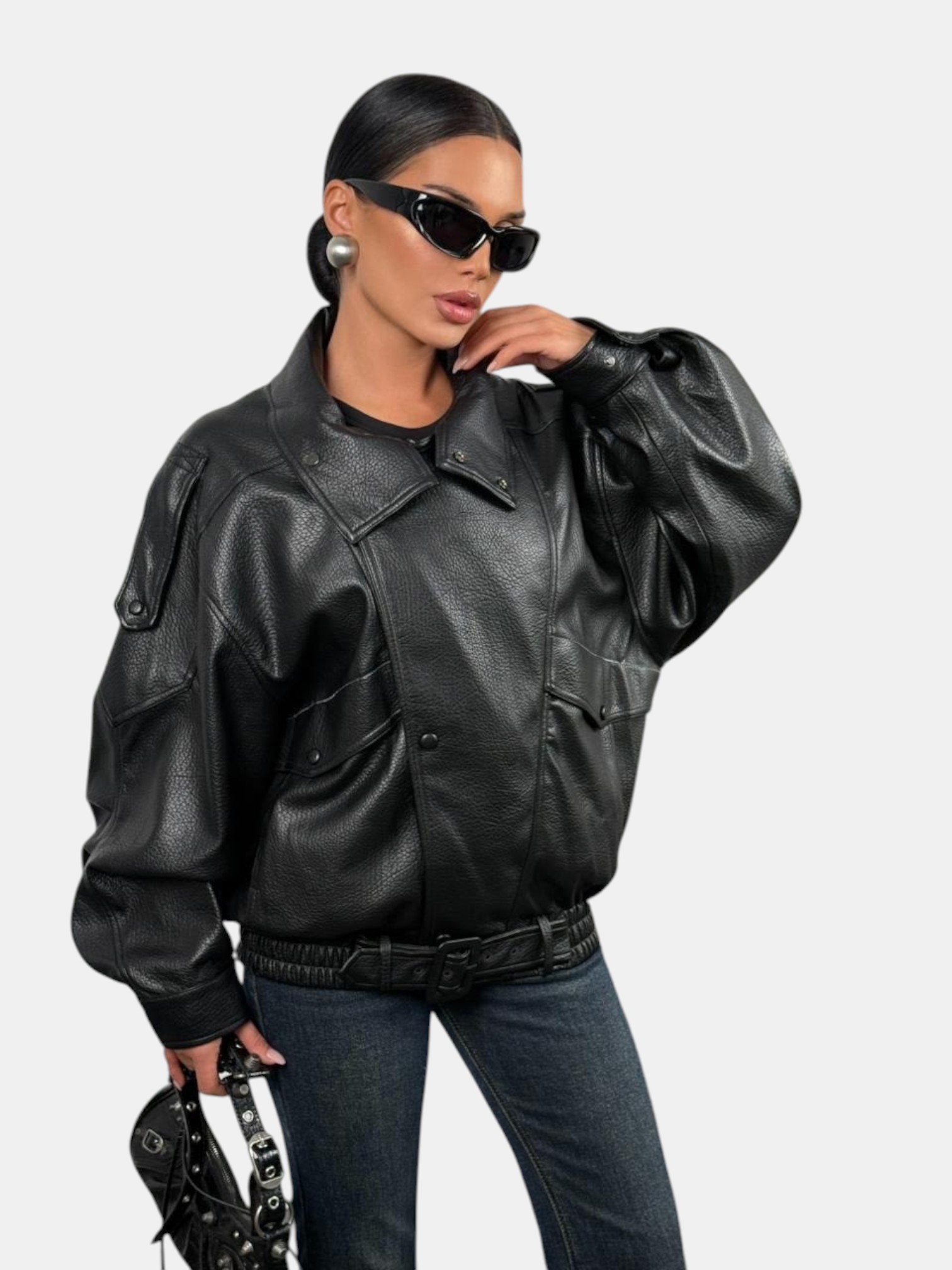 Косуха в стиле оверсайз