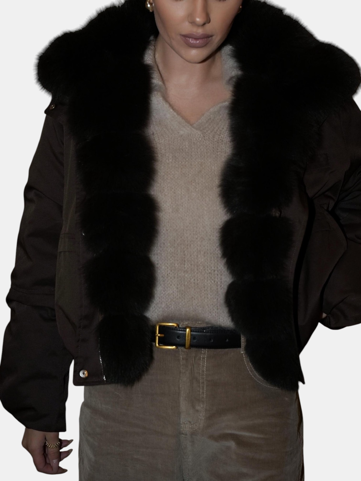 Куртка с натуральным мехом