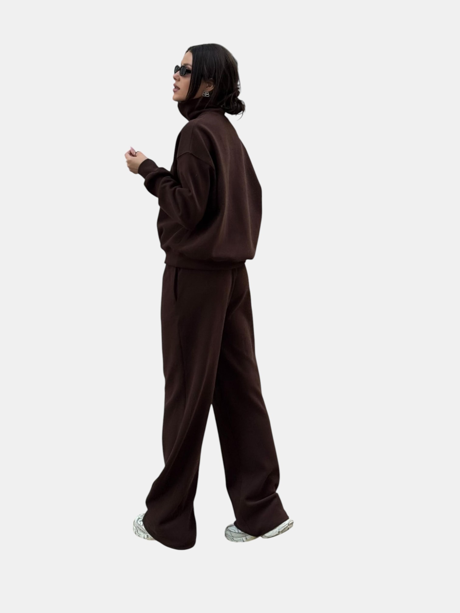 Костюм двойка коричневый