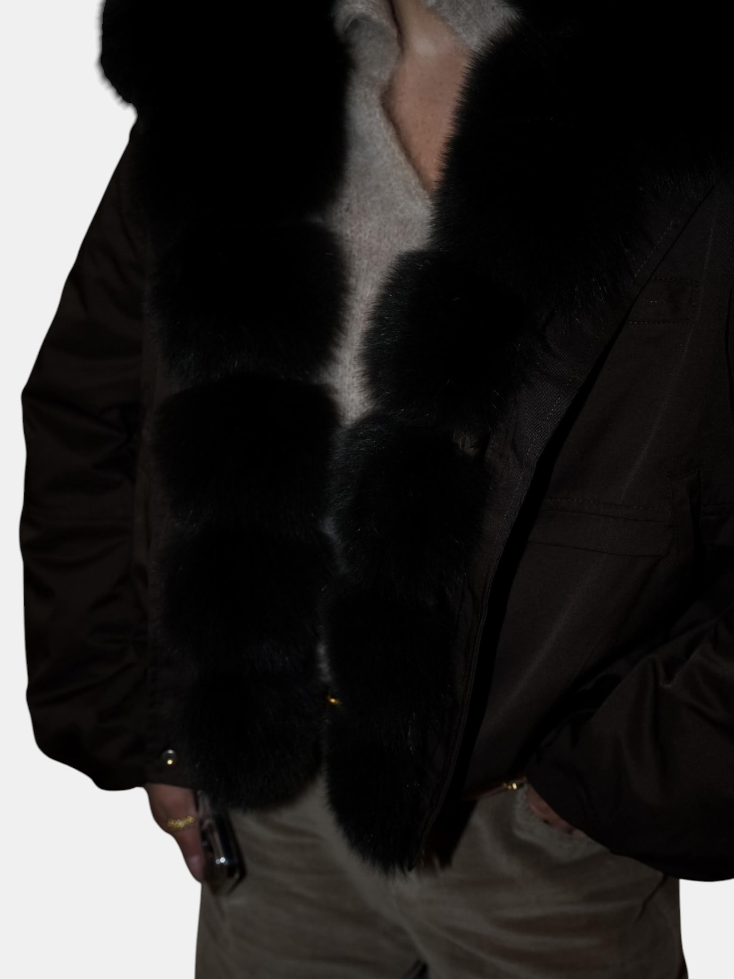 Куртка с натуральным мехом