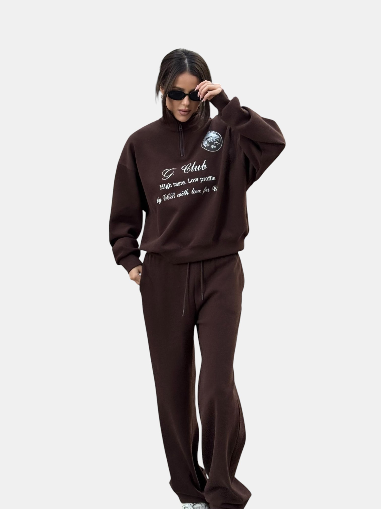 Костюм двойка со штанами коричневый 3199 Костюм двойка со штанами коричневый 3199