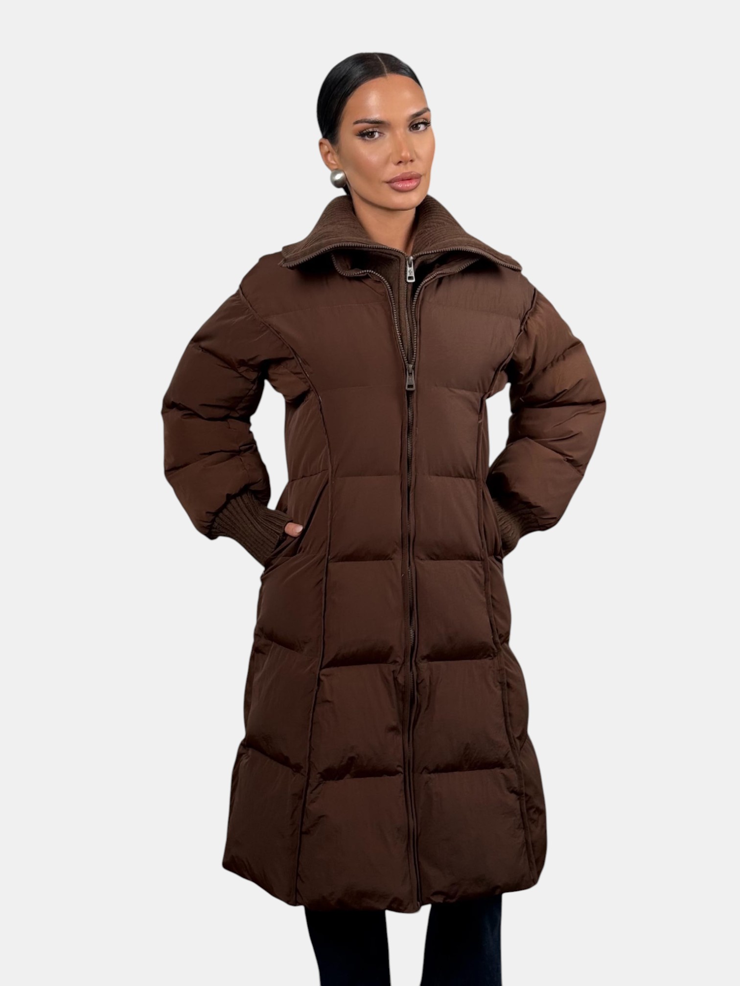 Длинный пуховик MONCLER