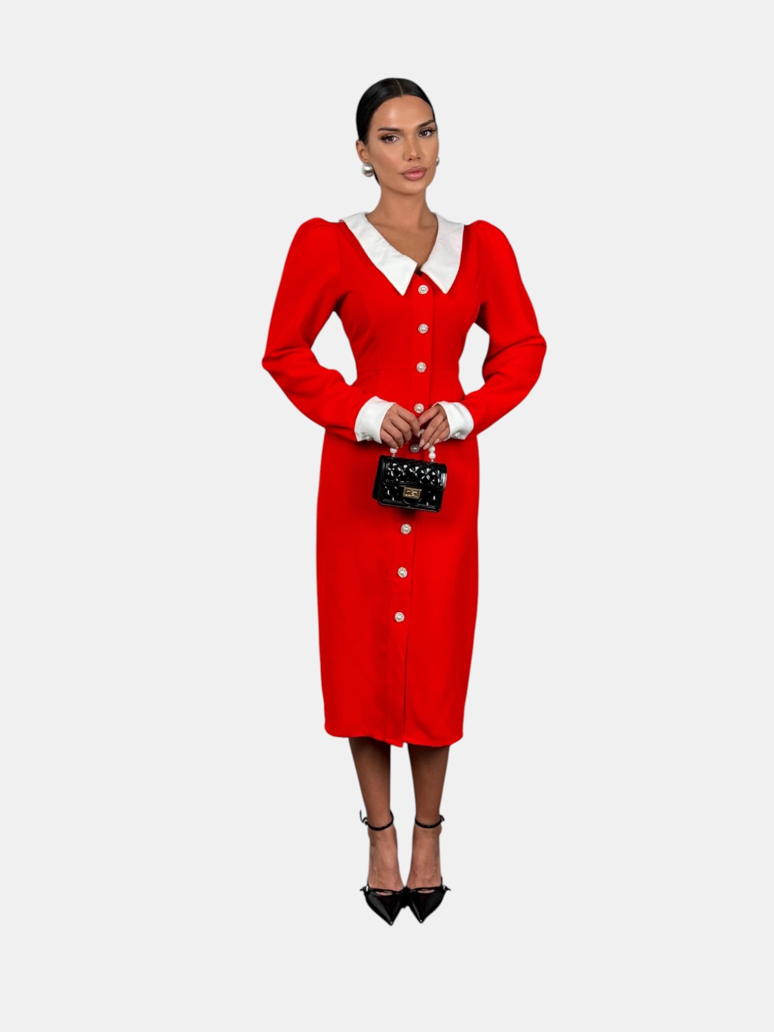 Платье вечернее красное