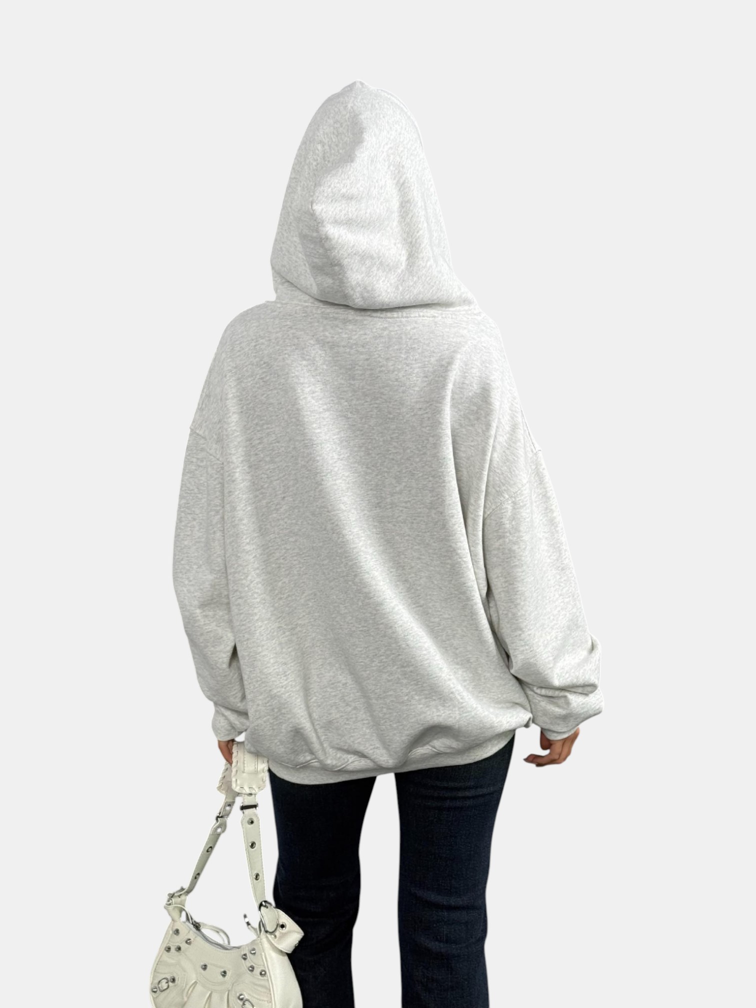 Толстовка с зипкой оверсайз