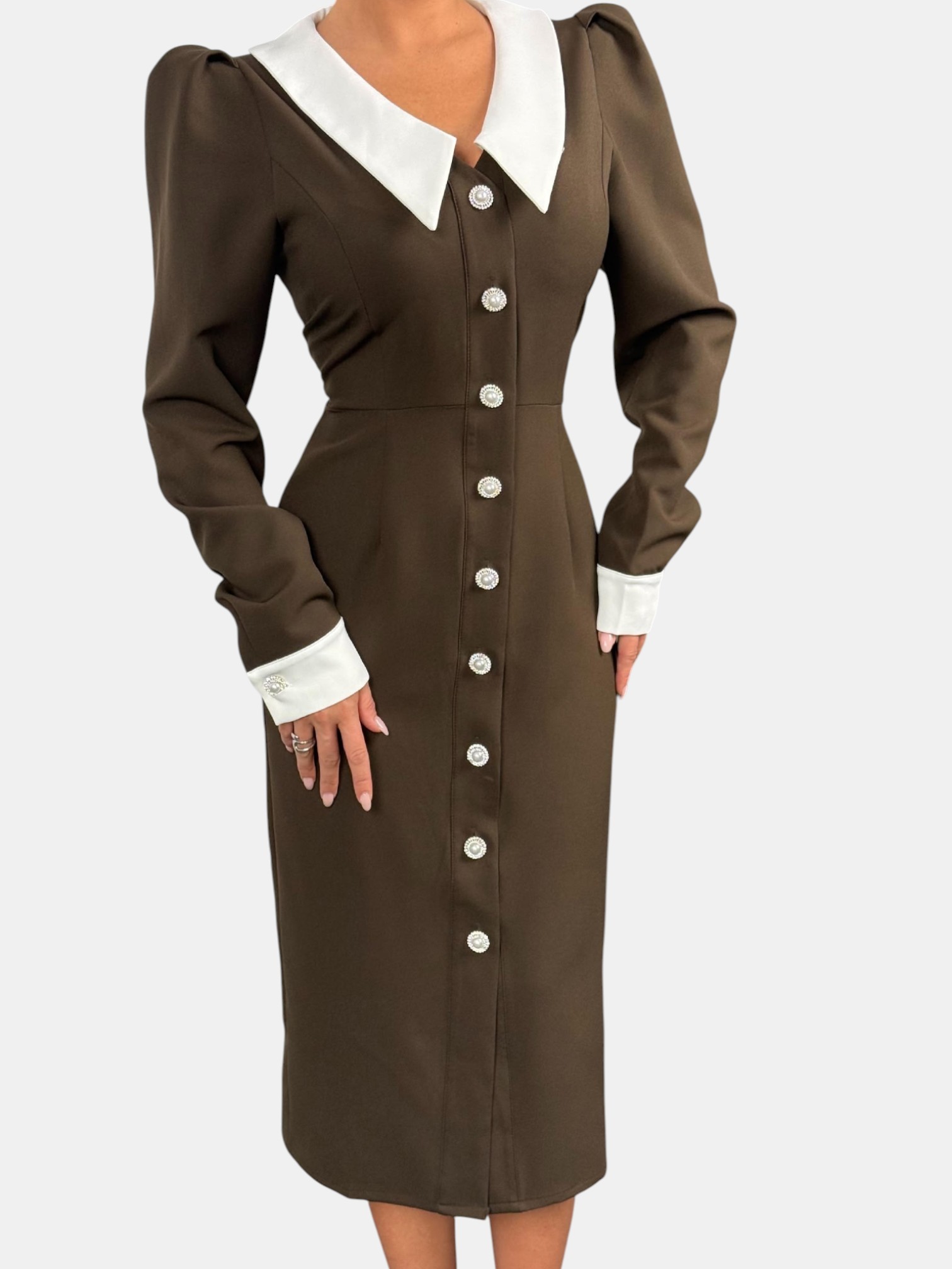 Платье вечернее коричневое 3786 Платье вечернее коричневое 3786