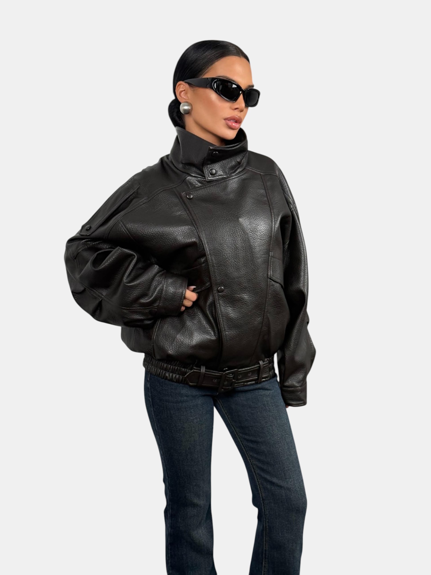 Косуха в стиле оверсайз