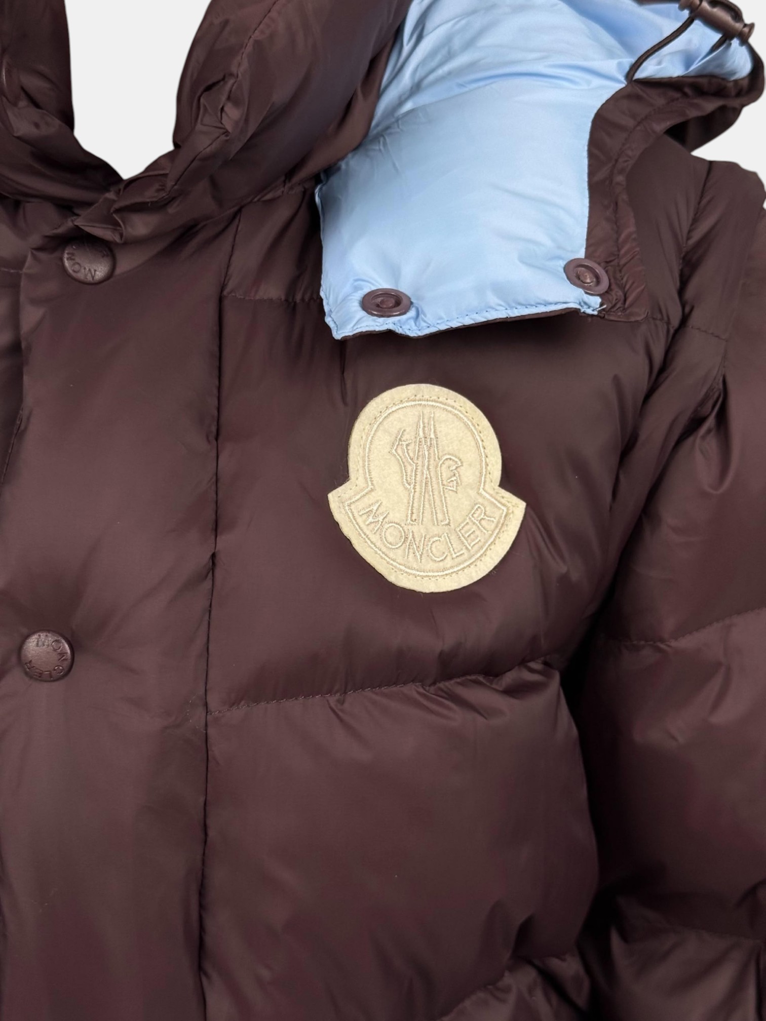 Пуховик MONCLER бордовый