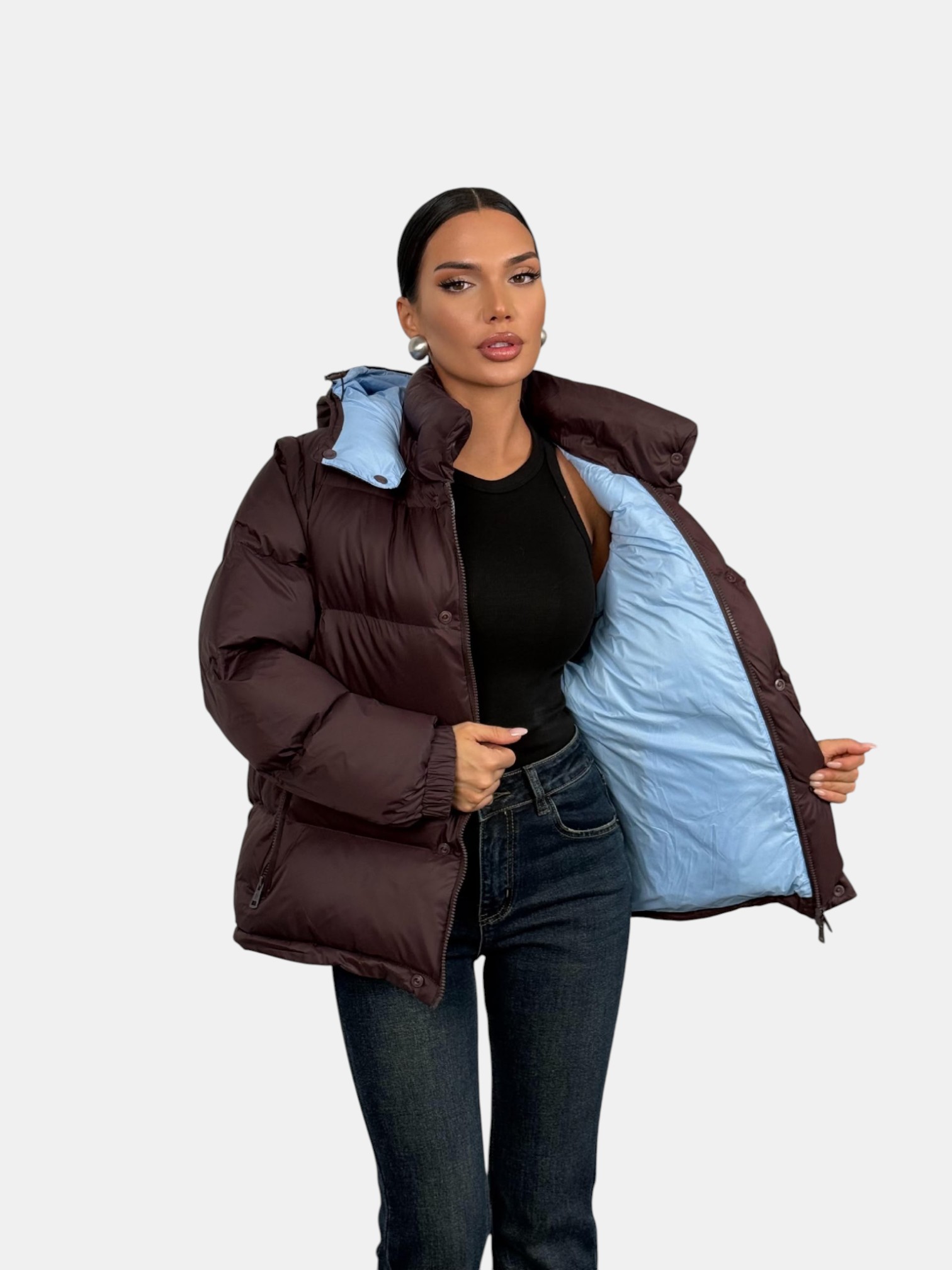 Пуховик MONCLER бордовый 3153 Пуховик MONCLER бордовый 3153