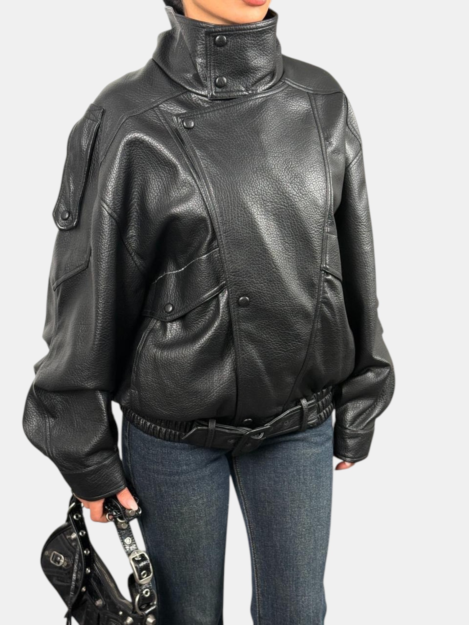 Косуха в стиле оверсайз