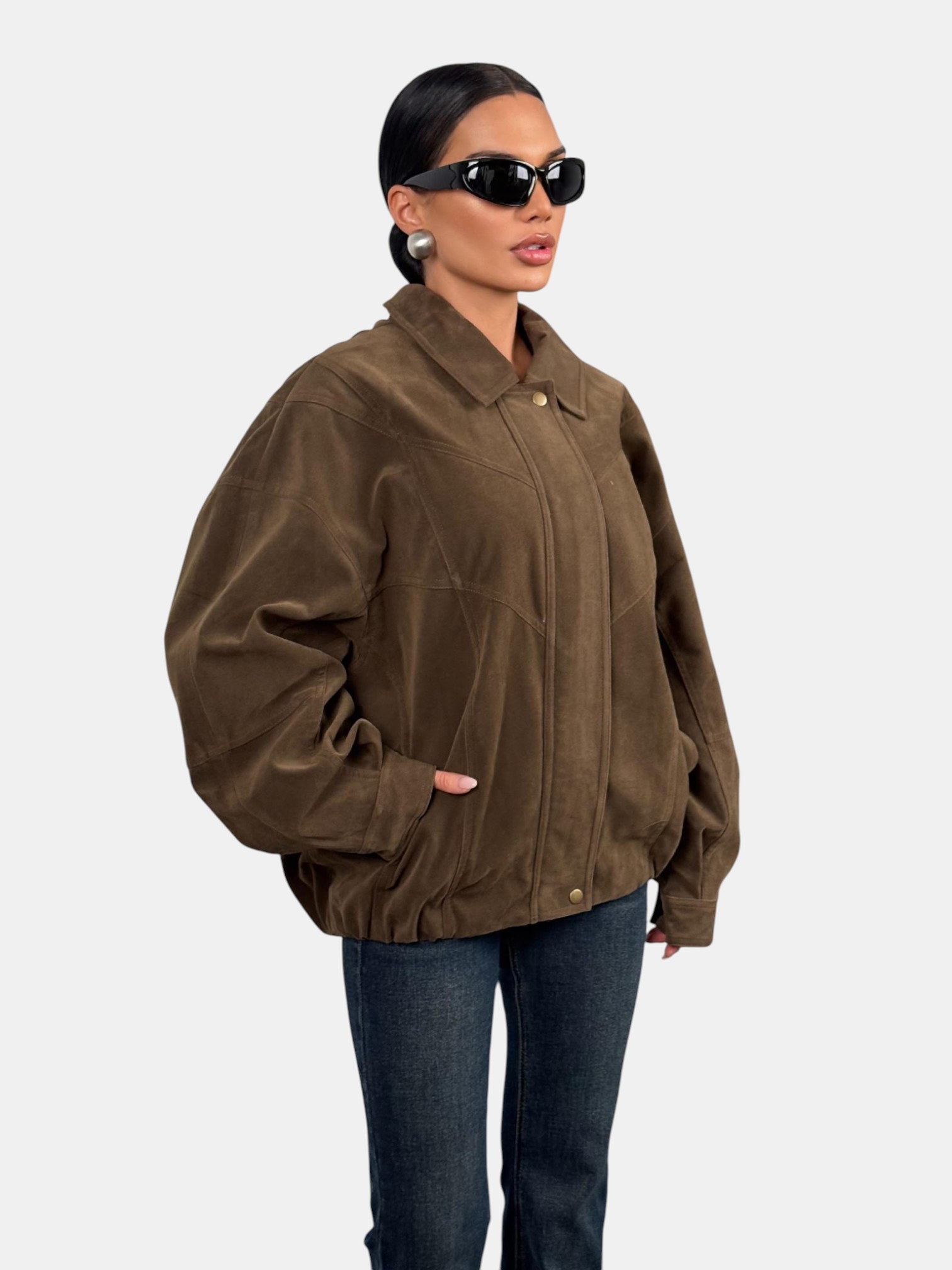 Куртка замшевая оверсайз