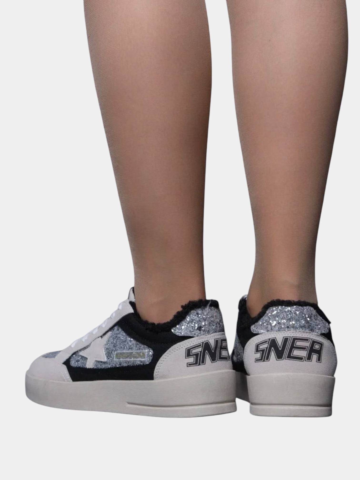 Кеды зимние Golden goose серебристые с белым 3272 Кеды зимние Golden goose серебристые с белым 3272