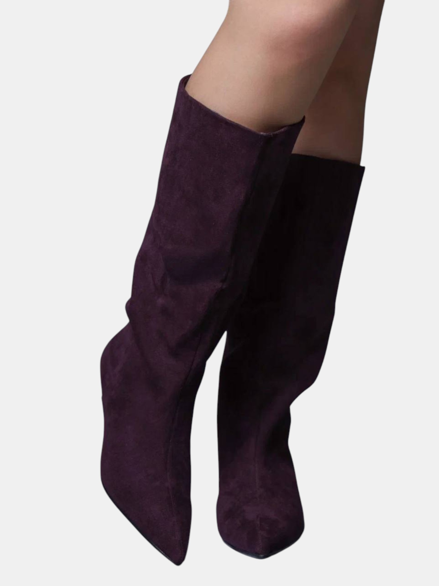 Сапоги трубы на шпильке