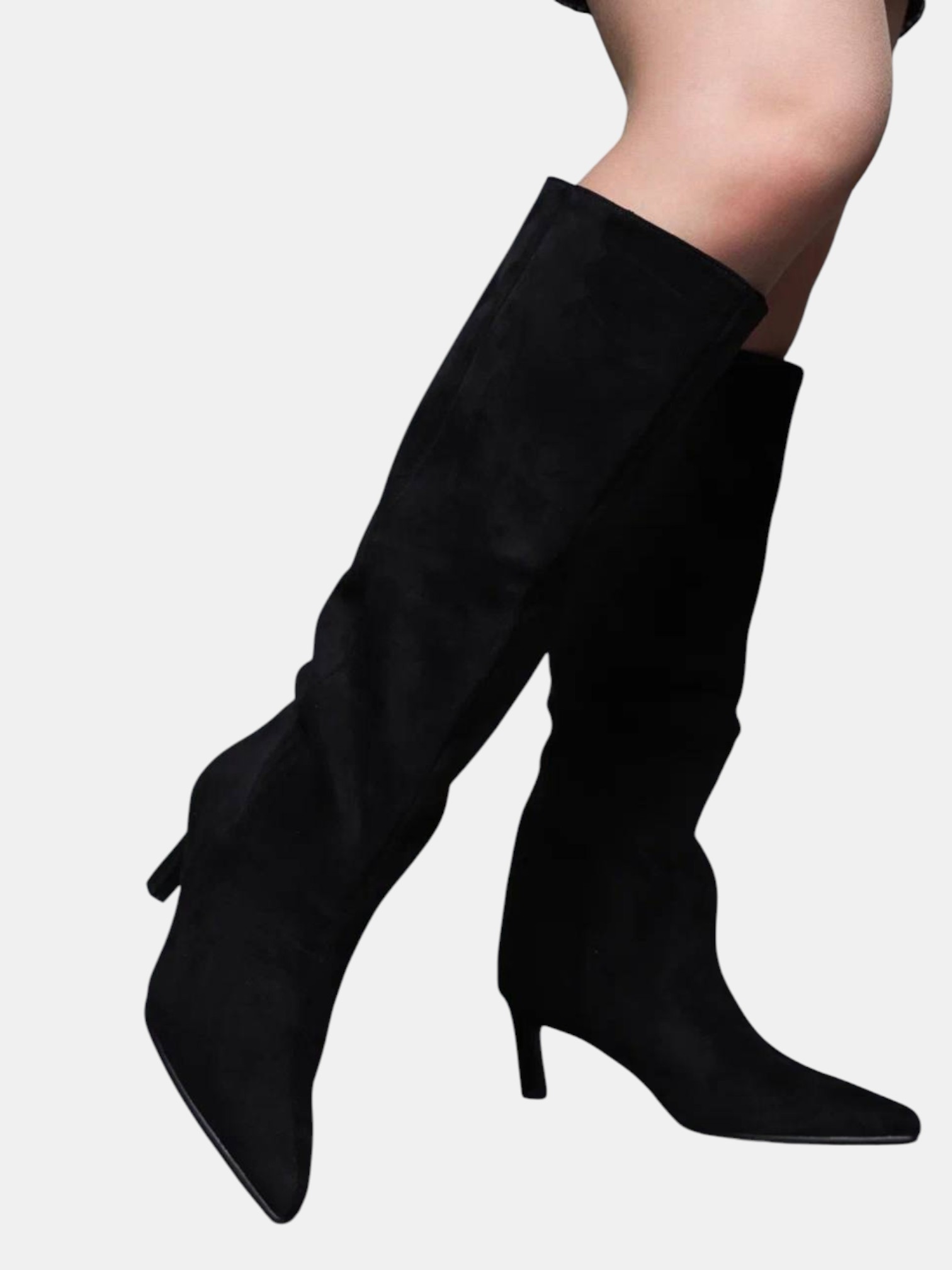 Сапоги трубы на шпильке