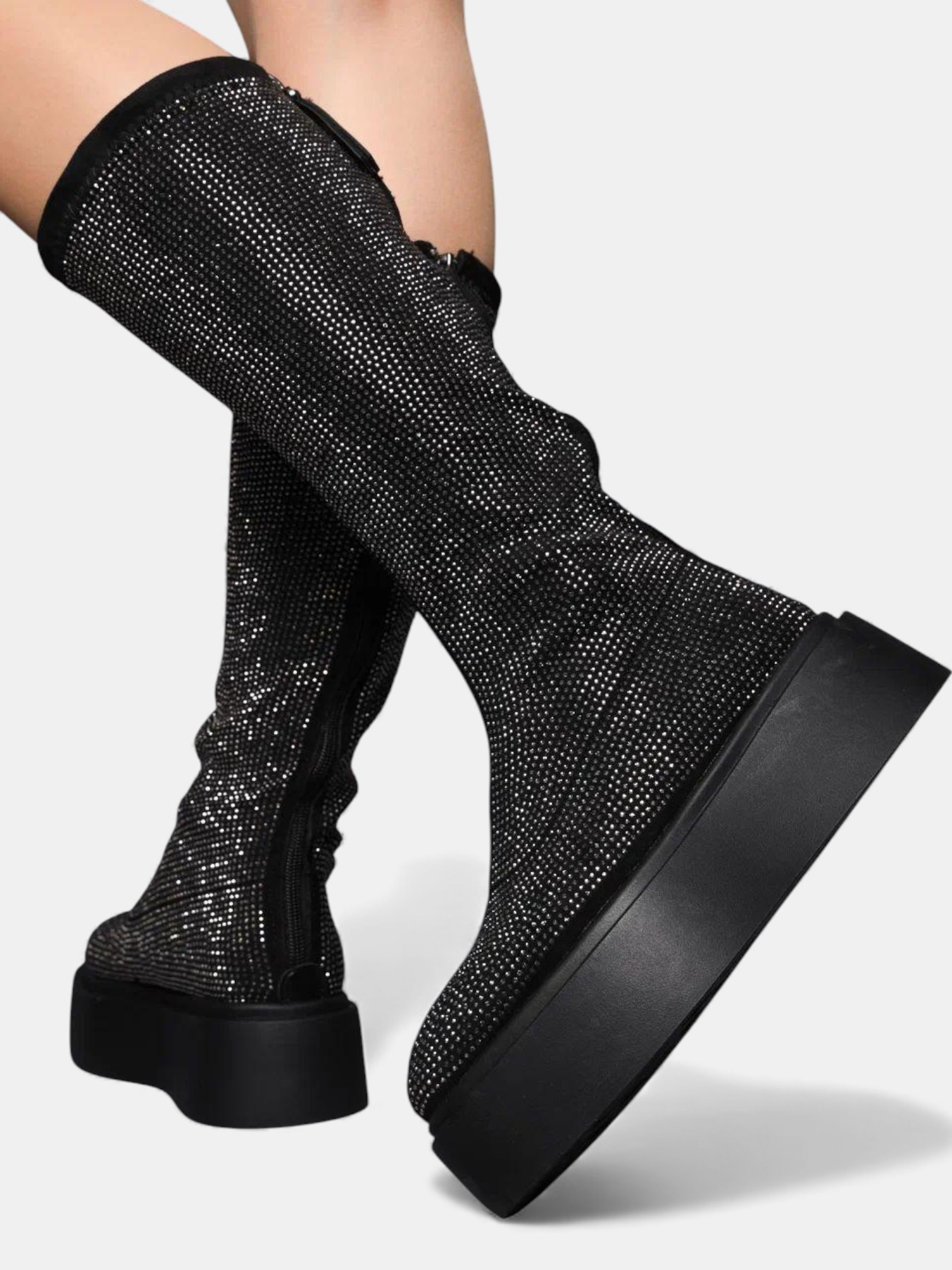 Сапоги с камнями демисезон