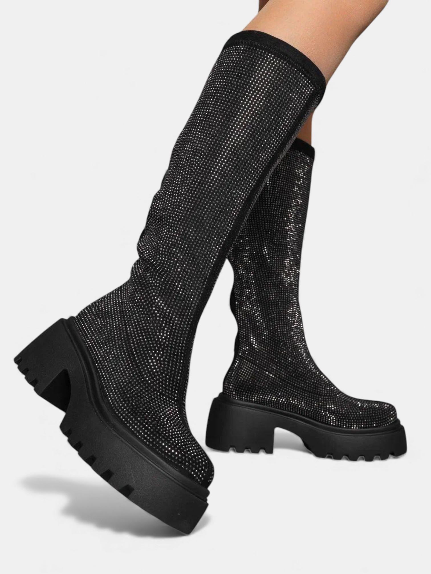 Сапоги с камнями демисезон