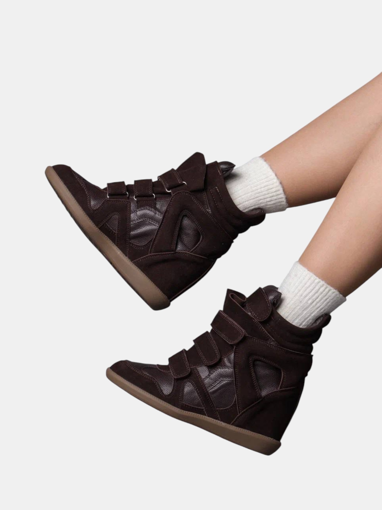 Высокие кроссовки Balskee ISABEL MARANT шоколадные 3320 Высокие кроссовки Balskee ISABEL MARANT шоколадные 3320