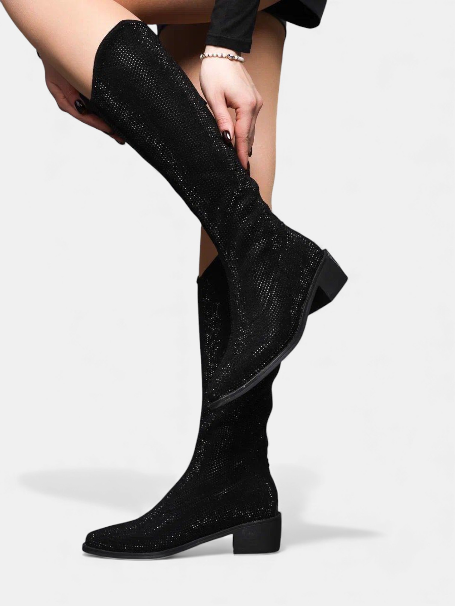 Сапоги с камнями демисезон