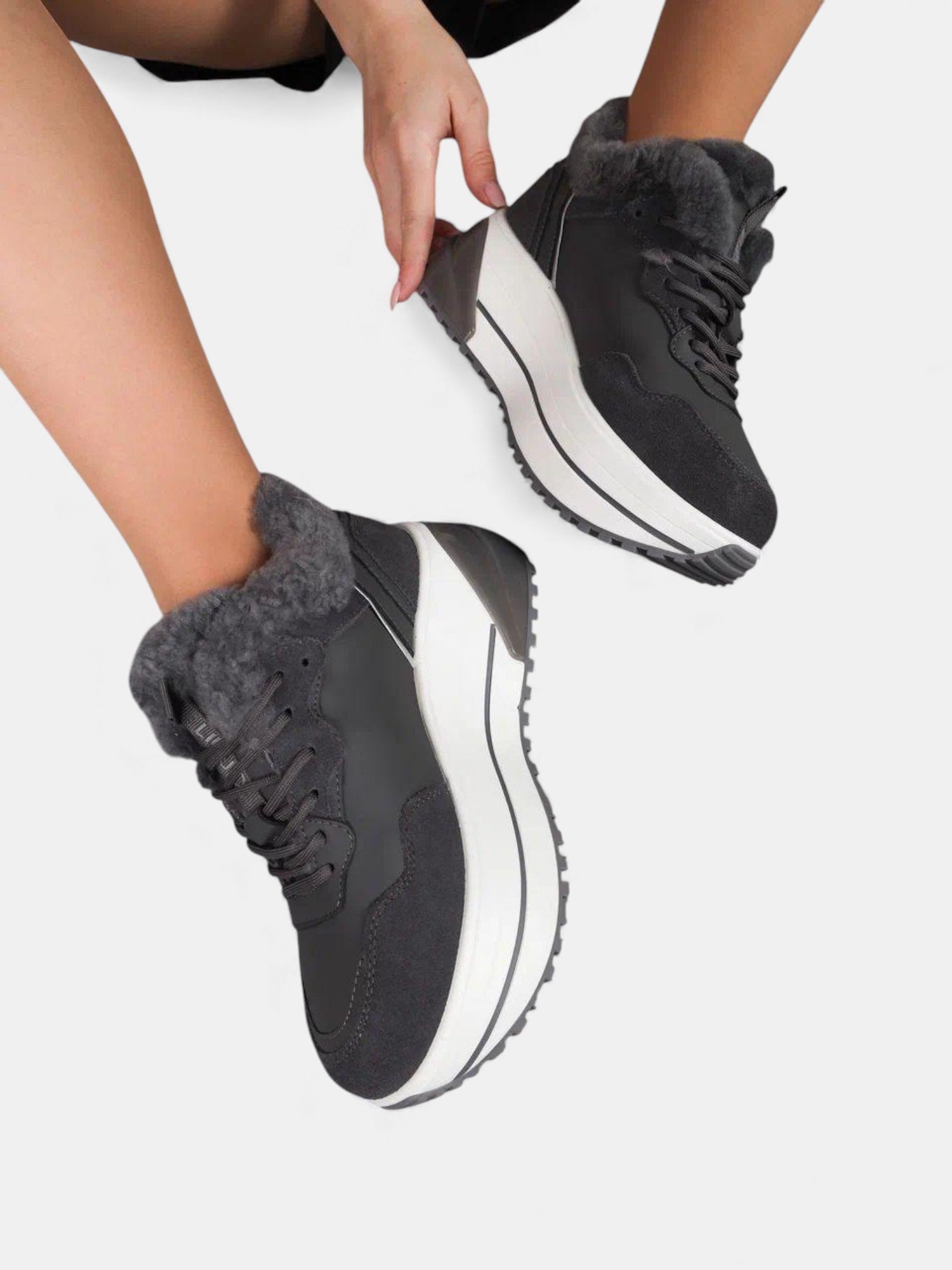 Кроссовки зимние LIU-JO серые Кроссовки зимние LIU-JO серые