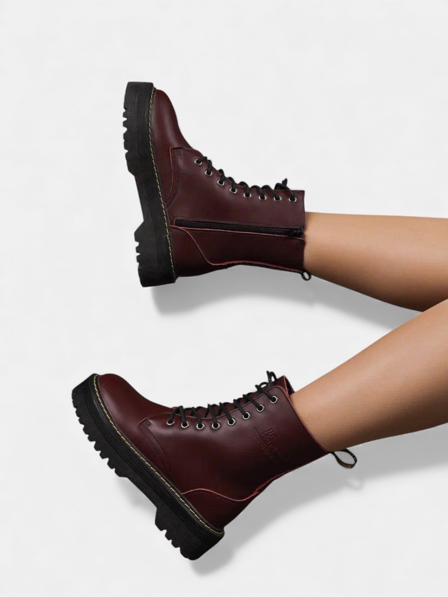 Ботинки Dr. Martens Jadon бордовые 3400 Ботинки Dr. Martens Jadon бордовые 3400