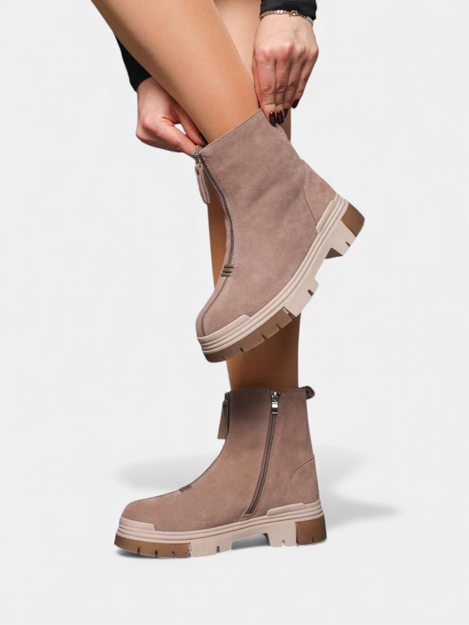 Ботинки зимние кожа