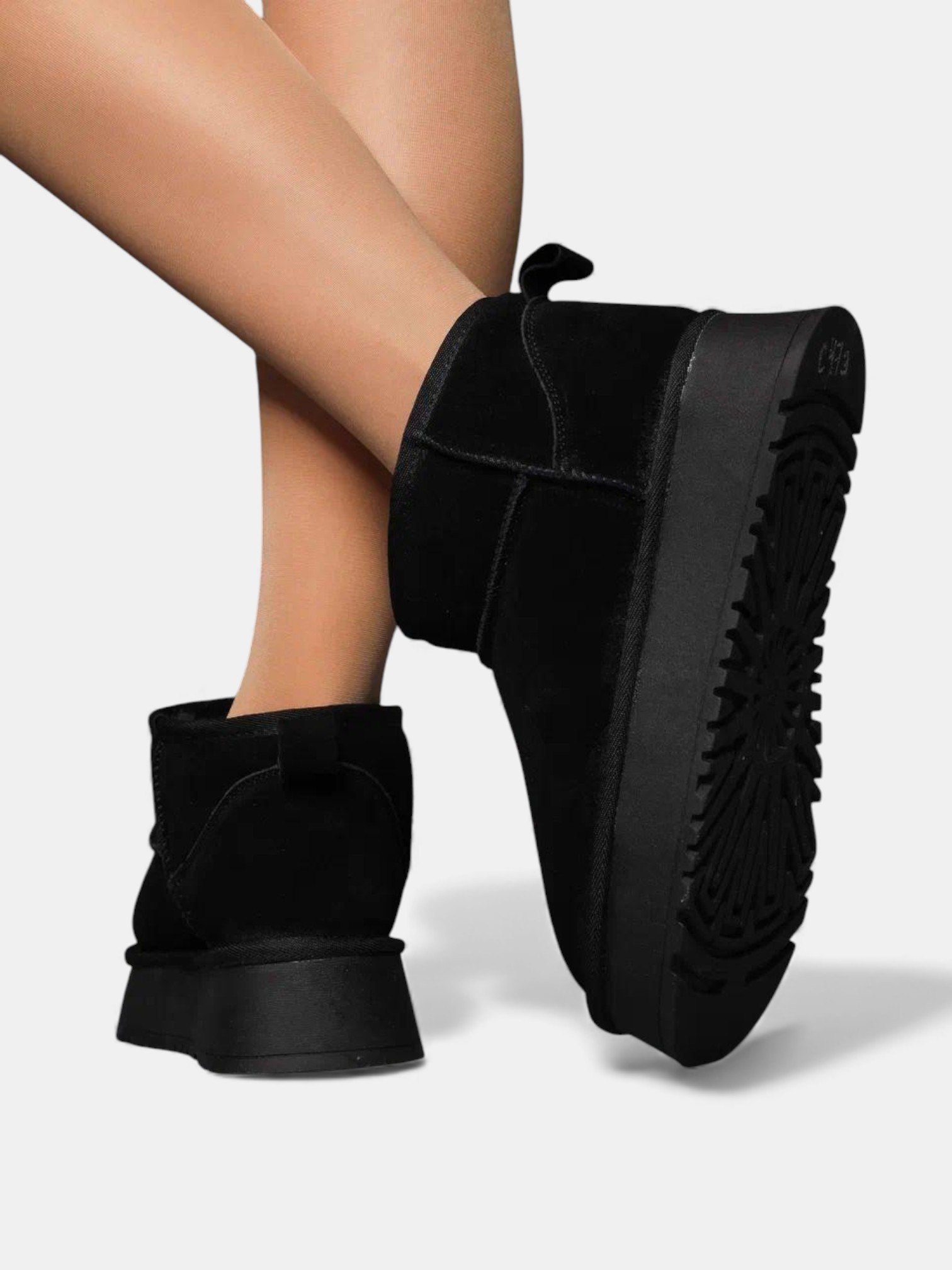 Угги женские зимние натуральная замша черные 3412 Угги женские зимние натуральная замша черные 3412