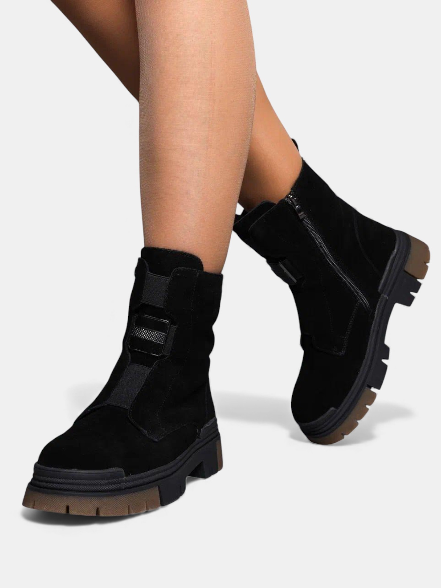 Ботинки зимние кожаные черные 3390 Ботинки зимние кожаные черные 3390