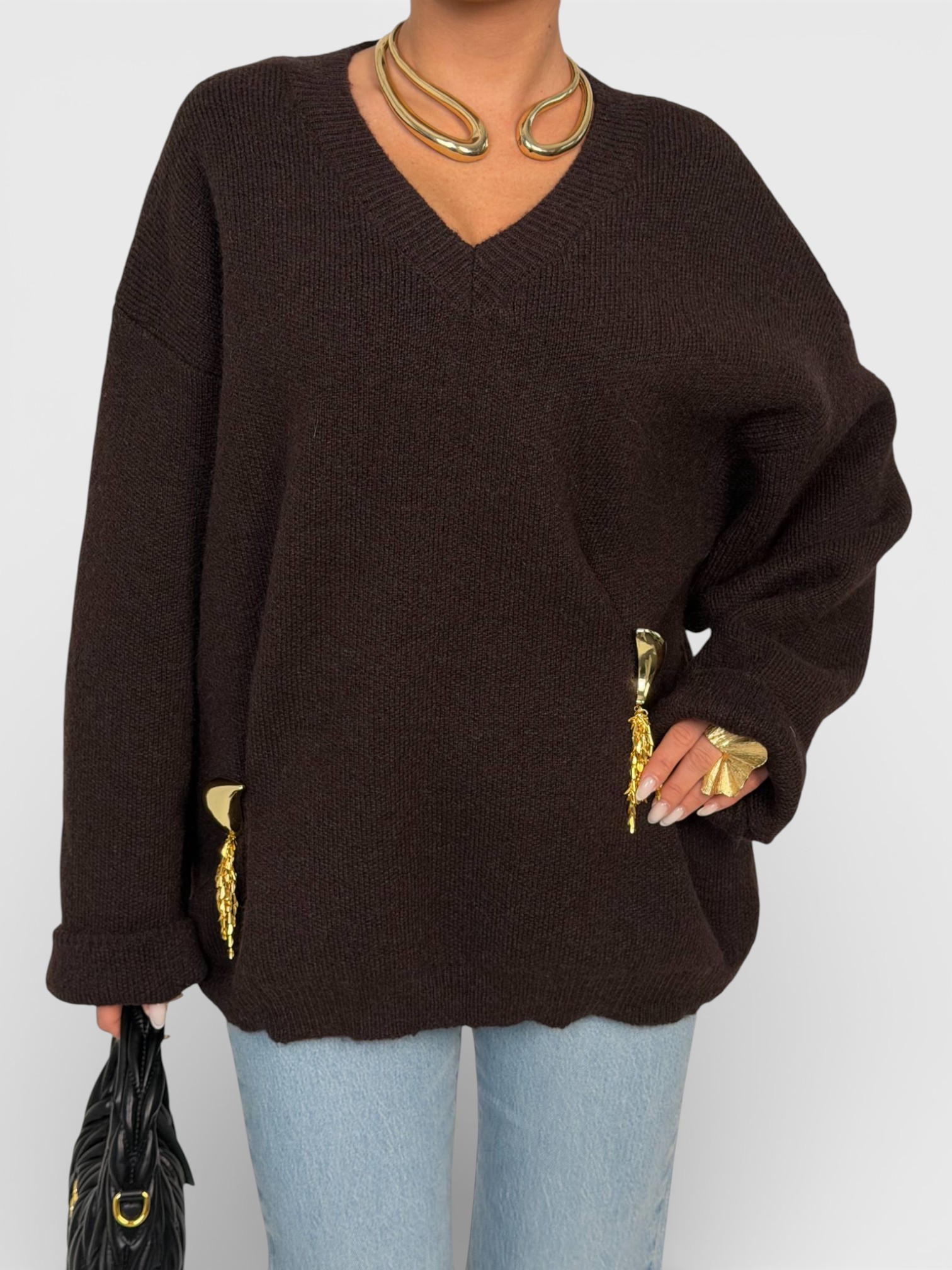 Свитер Schiaparelli коричневый 3477Свитер Schiaparelli коричневый 3477 Свитер Schiaparelli коричневый 3477Свитер Schiaparelli коричневый 3477