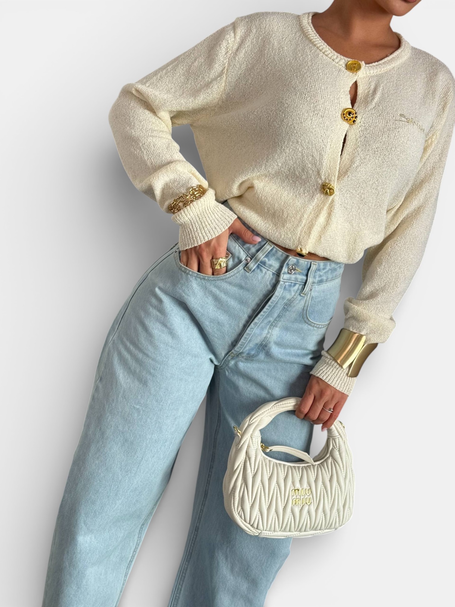 Джинсы Mugler голубые 3466 Джинсы Mugler голубые 3466