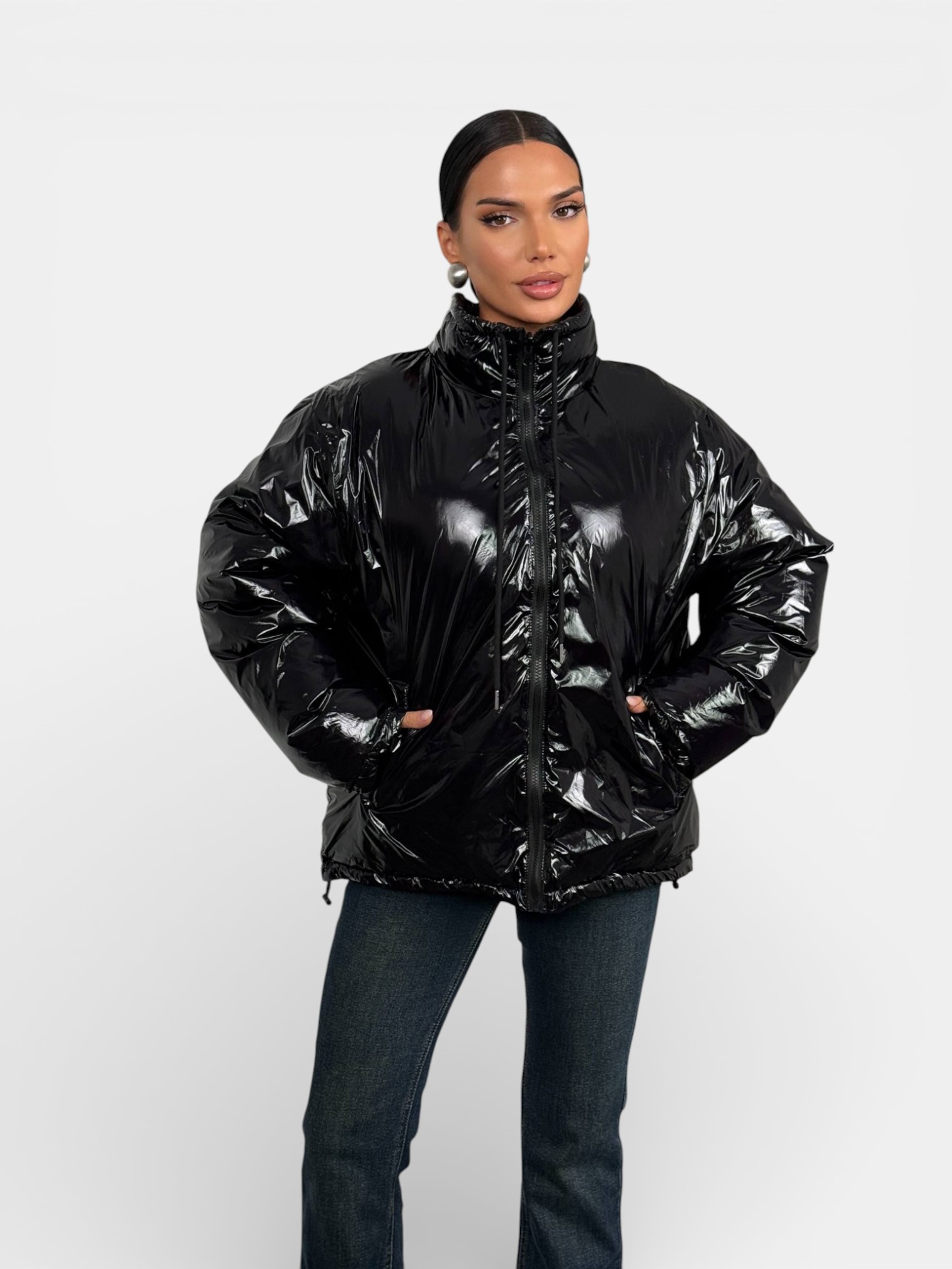 Пуховик куртка DIESEL зимняя двусторонняя черный 3442 Пуховик куртка DIESEL зимняя двусторонняя черный 3442