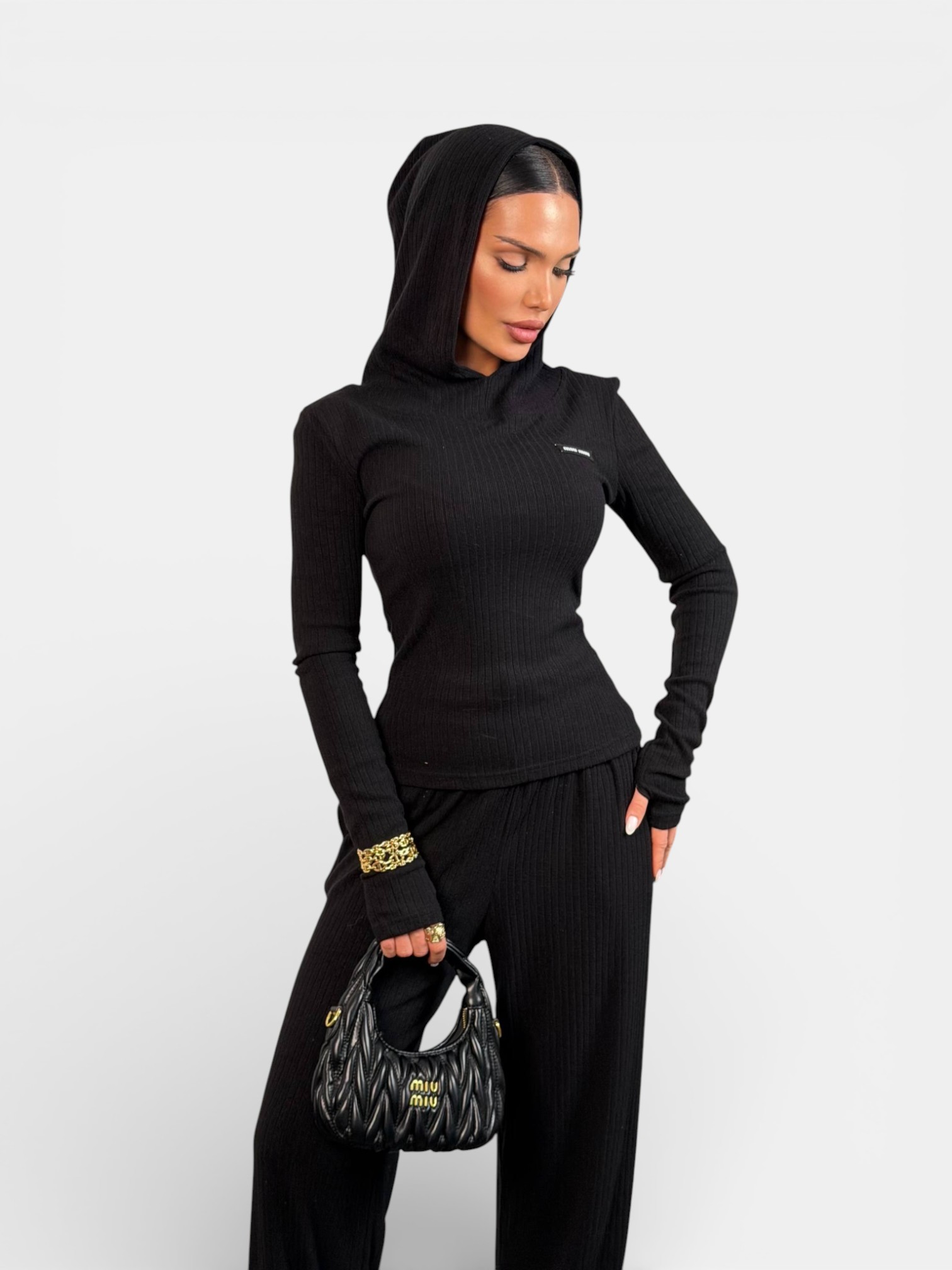 Костюм Miu Miu спортивный черный 3480 Костюм Miu Miu спортивный черный 3480