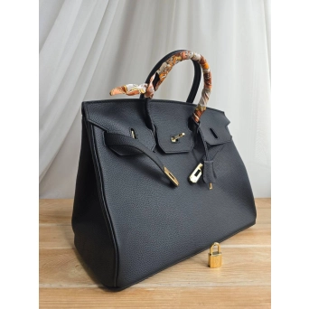 Сумка Hermes Birkin из натуральной кожи черная 3138 Сумка Hermes Birkin из натуральной кожи черная 3138