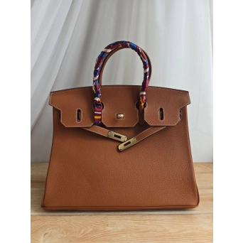 Сумка Hermes Birkin из натуральной кожи коричневая 3139 Сумка Hermes Birkin из натуральной кожи коричневая 3139